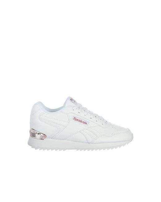 Reebok White Glide Ripple Clip Sneaker Running Sneakers