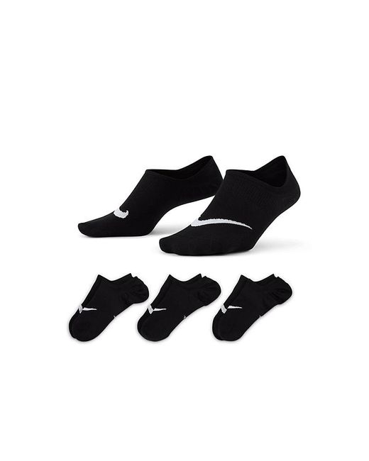 Nike Black Lightweight Liner Socks 3 Pairs