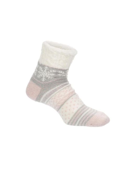 FireSide Black Snow Slipper Sock 1 Pair Socks