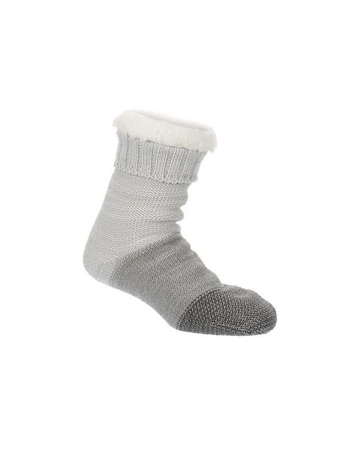 FireSide Gray Ombre Random Feed Slipper Sock 1 Pair Socks