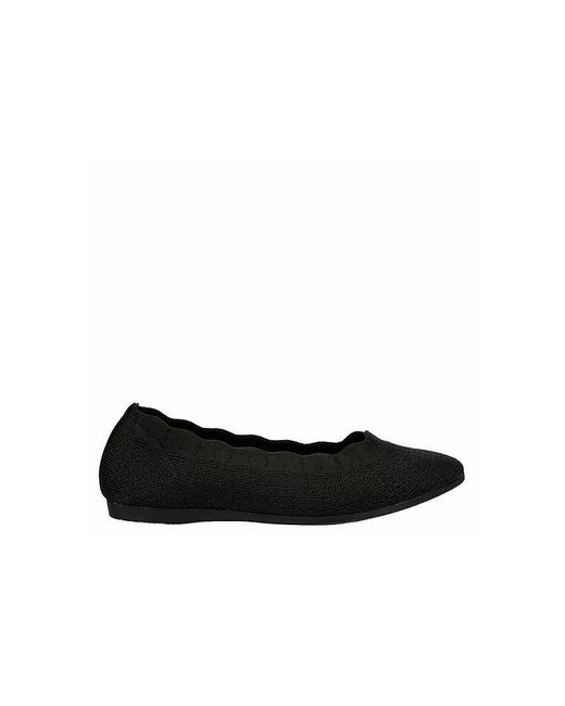 Skechers Black Cleo 2.0 Love Spell Flat Flats Shoes