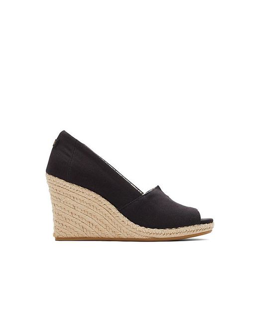 TOMS Black Michelle Wedge