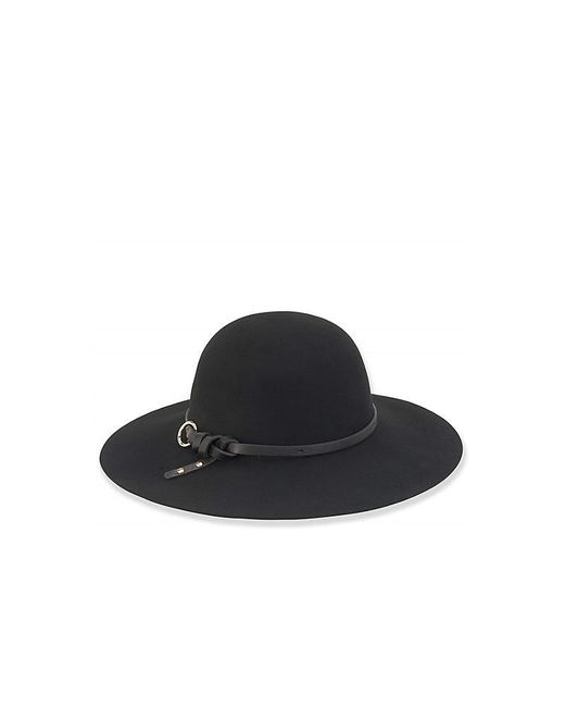 Sun 'n' Sand Black Felt Floppy Brim Hat