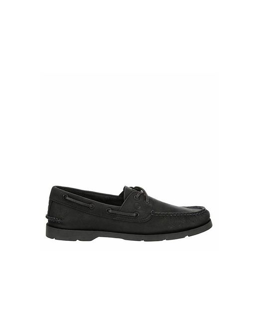 Sperry Top-Sider Black Leeward Boat Shoe for men