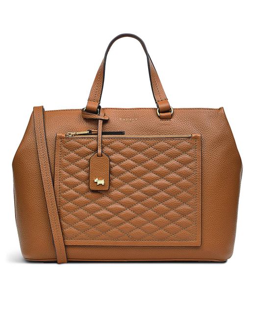 Radley Leather London Women's Sunny Dene Quilt Large Ziptop Multiway