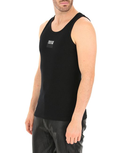 Versace Jeans Denim Tank Top For Men On Sale in Black for Men Save 23