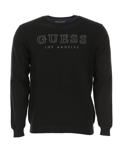 Guess Synthetic Sweater For Men Jumper in Black for Men - Lyst