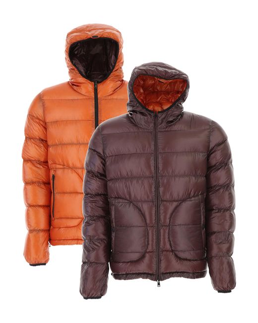 Herno Synthetic Down Jacket For Men in Burnt Orange (Orange) for Men Lyst