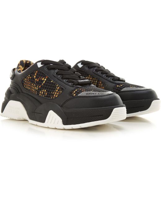 Sneaker Homme Pas Cher En Soldes Jean Versace Jeans Couture Pour Homme En Coloris Noir Lyst