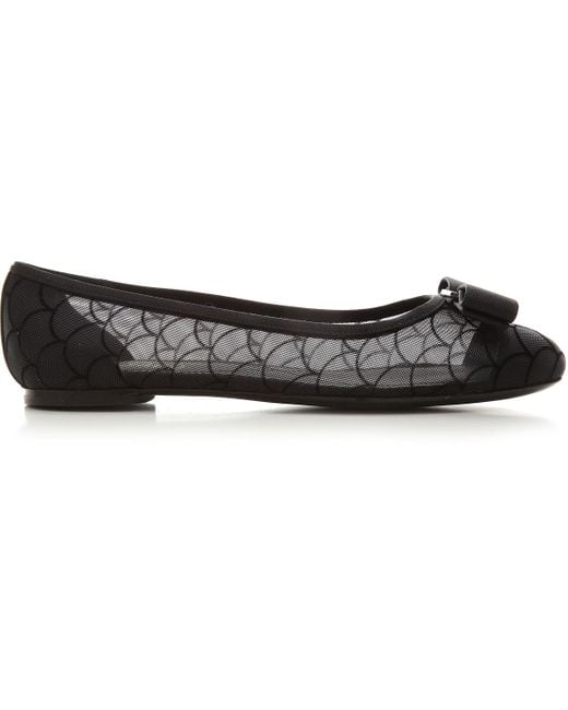 Chaussure Ballerine Femme Cuir Ferragamo En Coloris Noir Lyst