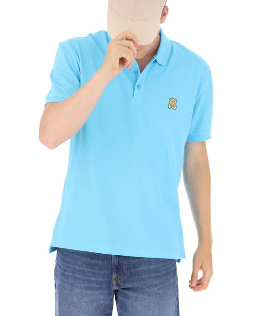 Polo Homme Pas Cher En Soldes Moschino Pour Homme En Coloris Bleu Lyst
