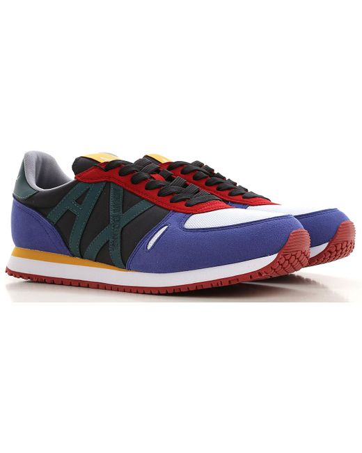 armani exchange multicolor sneakers