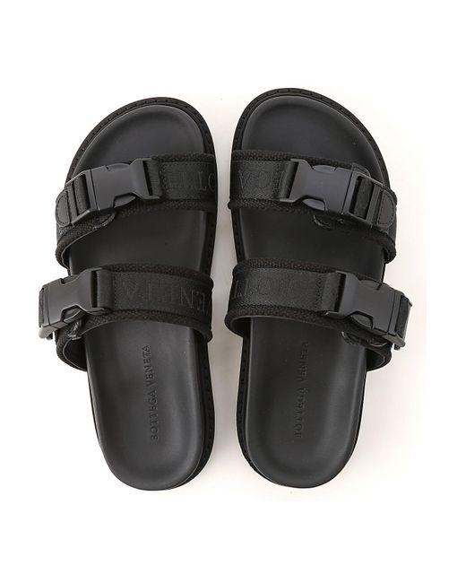 Bottega Veneta Sandals For Men in Black for Men - Lyst
