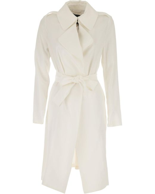 Manteau Femme Pas Cher En Soldes Synthetique Guess En Coloris Blanc Lyst