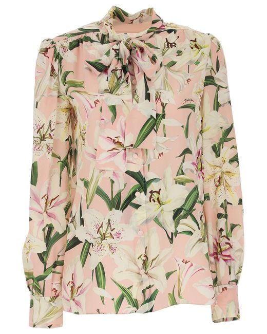dolce and gabbana flower shirt
