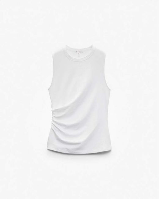 Rag & Bone White Mica Wrap Tank