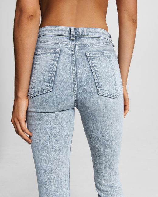 Rag Bone Denim Cate Mid Rise Skinny Acid Slim Fit Ankle Acid Jean In Blue Lyst