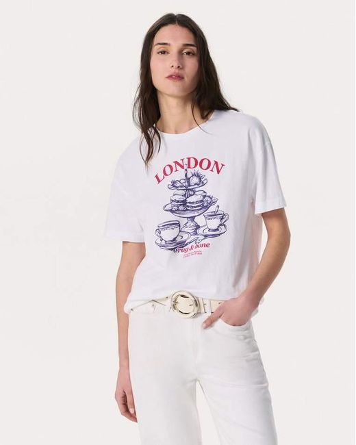 Rag & Bone White London Graphic Tee