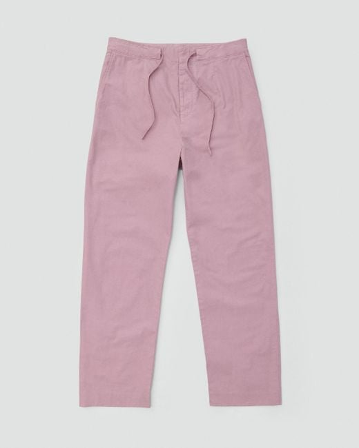Rag & Bone Pink Bradford Cotton Pant for men