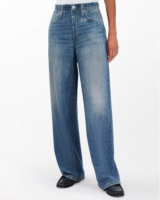 Rag & Bone Blue Miramar Wide-leg