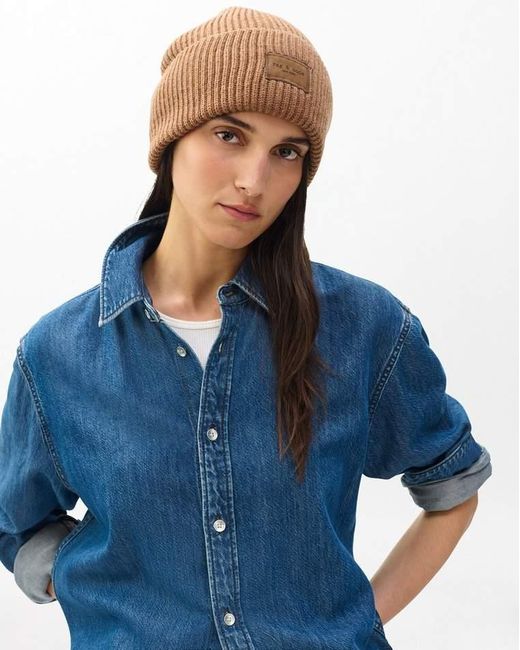 Rag & Bone Brown Blake Wool Beanie