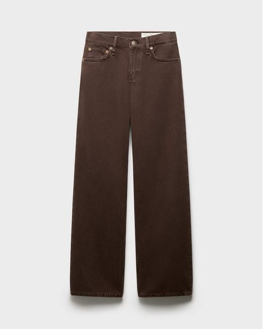 Rag & Bone White Saige Relaxed Straight Jeans