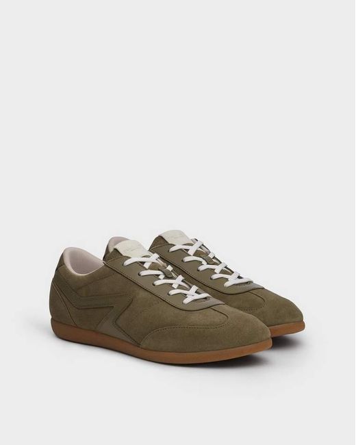 Rag & Bone Green Retro Leather Legacy Trainers for men