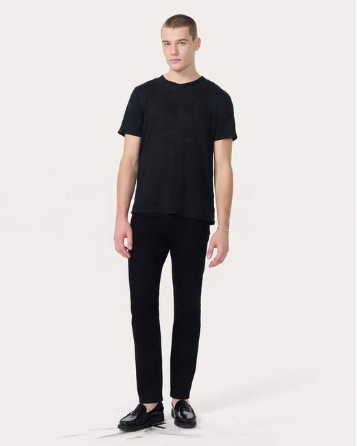 Rag & Bone Black Classic Linen Tee for men