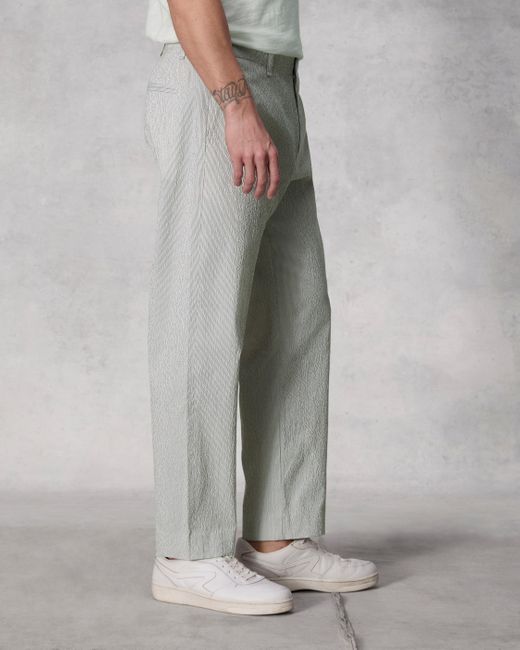 Rag & Bone Gray Shift Cotton Seersucker Pant for men