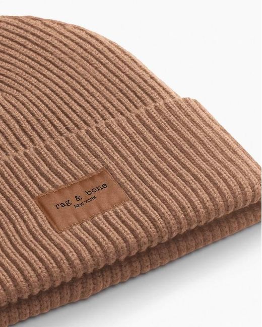 Rag & Bone Brown Blake Wool Beanie