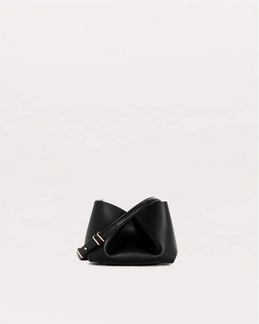 Rag & Bone Black Bloom Small Calf Leather Crossbody Bag