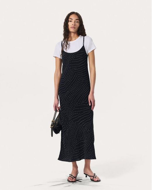 Rag & Bone Blue Alessia Printed Slip Dress