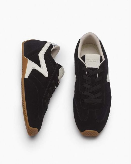 Rag & Bone Black Ultra Slim Retro Runner Sneakers