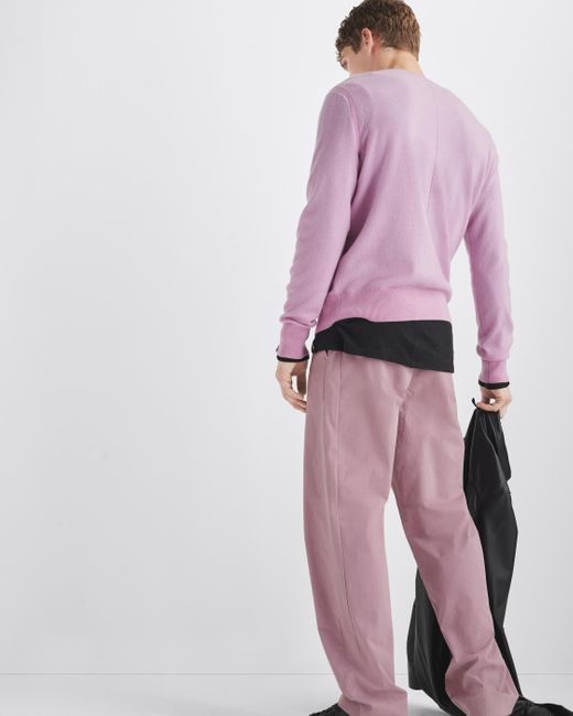 Rag & Bone Pink Bradford Cotton Pant for men