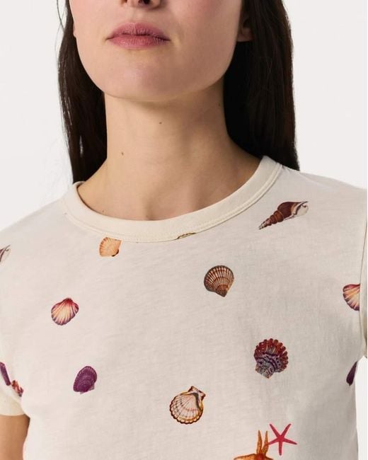 Rag & Bone Natural Seashell Graphic Tee
