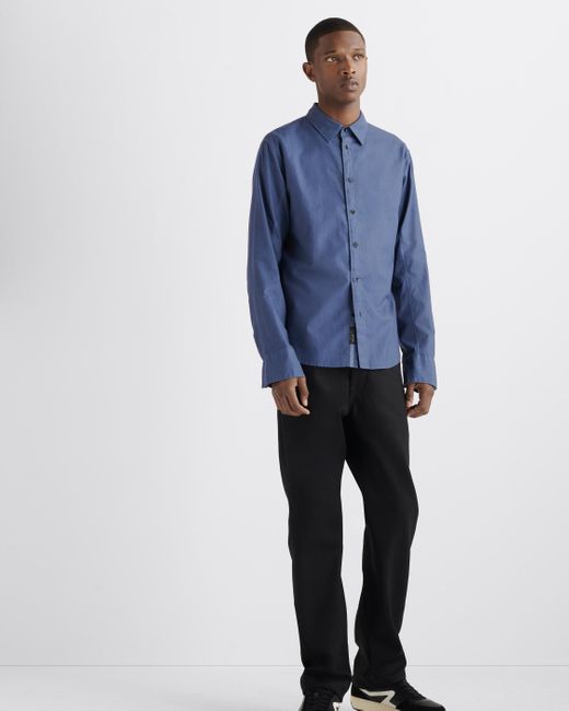 Rag & Bone Blue Fit 2 Engineered Cotton Oxford Shirt for men