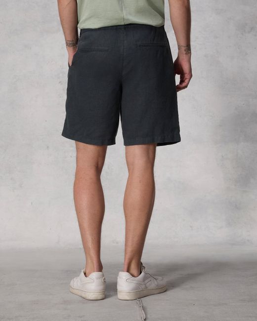 Rag & Bone Gray Elliot Pleated Linen Short for men
