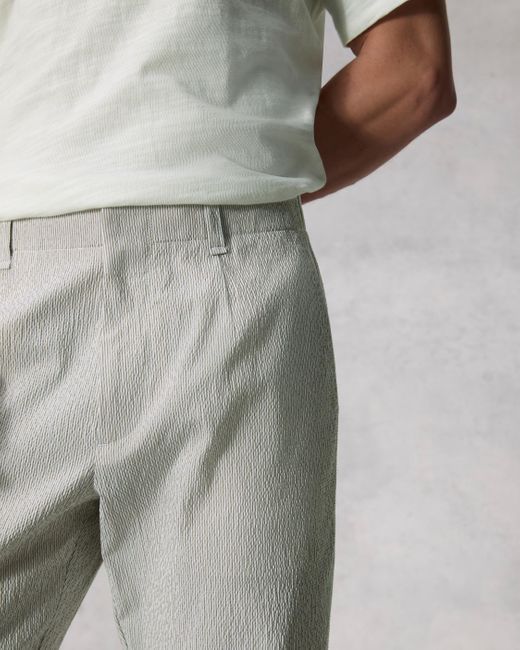 Rag & Bone Gray Shift Cotton Seersucker Pant for men