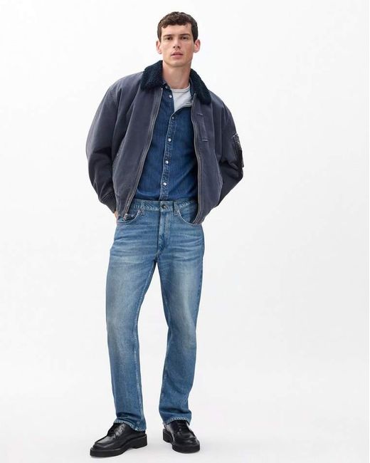 Rag & Bone Blue Miramar Fit 4 Straight Pants for men