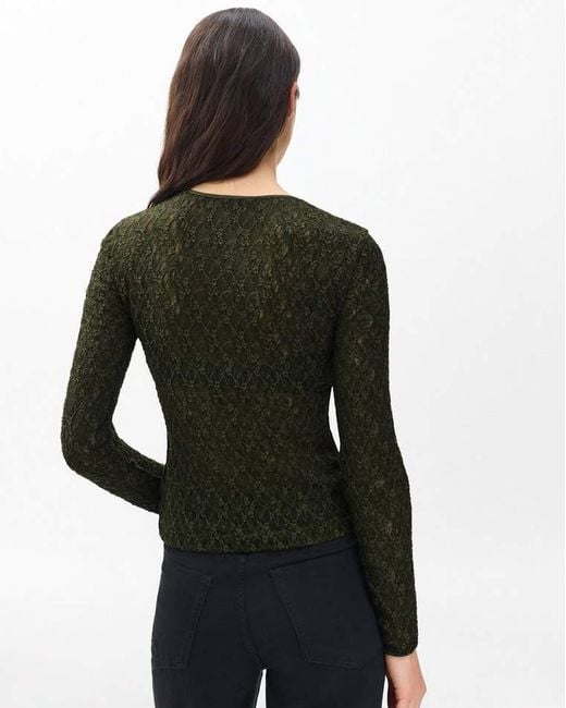 Rag & Bone Black Ellie Lace Top