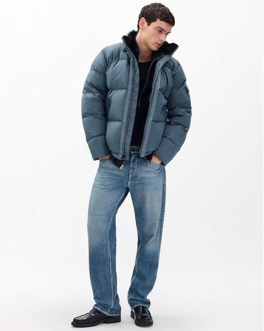 Rag Bone Men's Blue Daniel Down Jacket