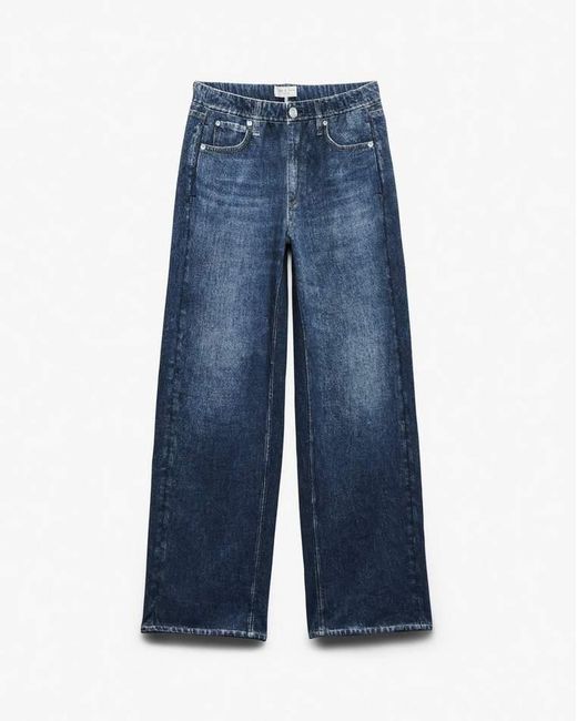 Rag & Bone Blue Miramar Wide-Leg Pants