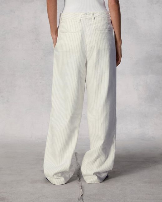 Rag & Bone Gray Newman Cotton Linen Pant
