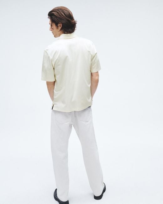 Rag & Bone White Dalton Knit Cupro Shirt for men