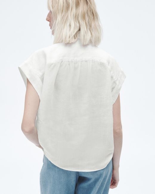 Rag & Bone White Robin Embroidered Top