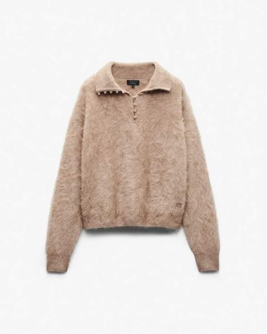 Rag & Bone Brown Jada Brushed Cashmere Sweater