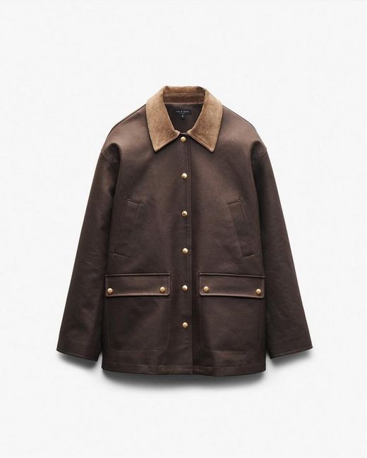 Rag & Bone Brown Cassidy Cotton Jacket