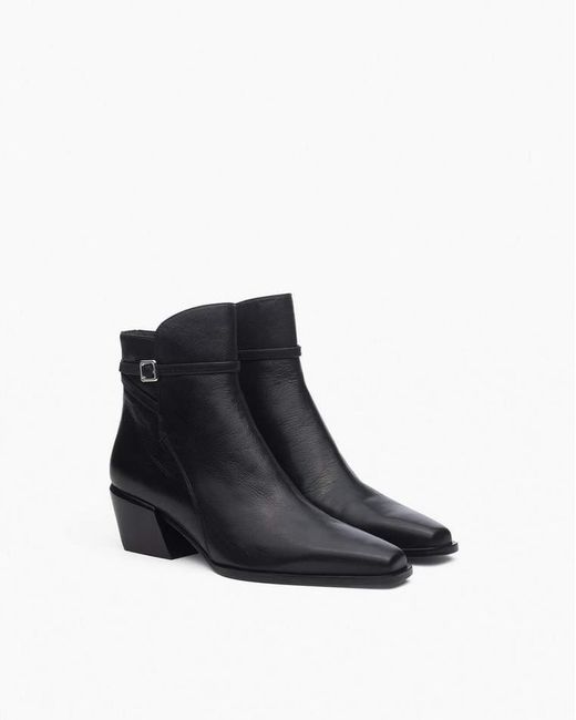 Rag & Bone White Joni Leather Buckle Boots