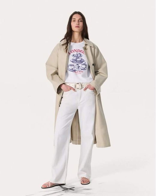 Rag & Bone White London Graphic Tee