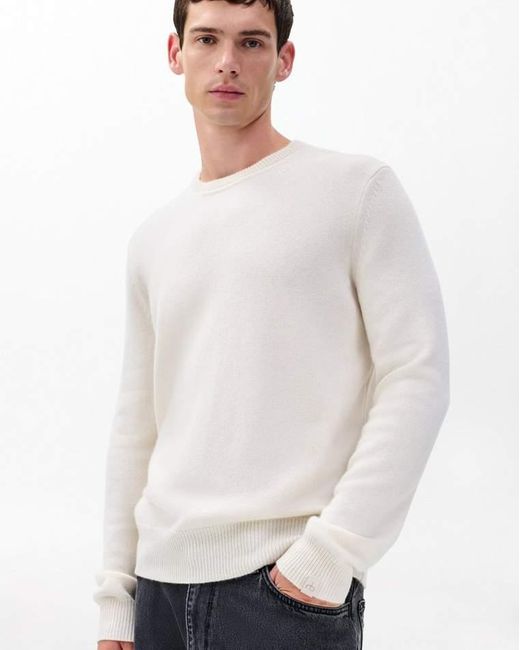 Rag & Bone White Declan Cashmere Sweater